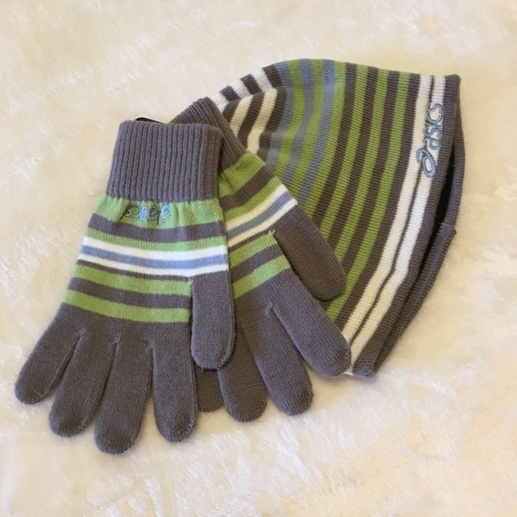 NWT Asics Beanie and Glove Set - Picture 2 of 3